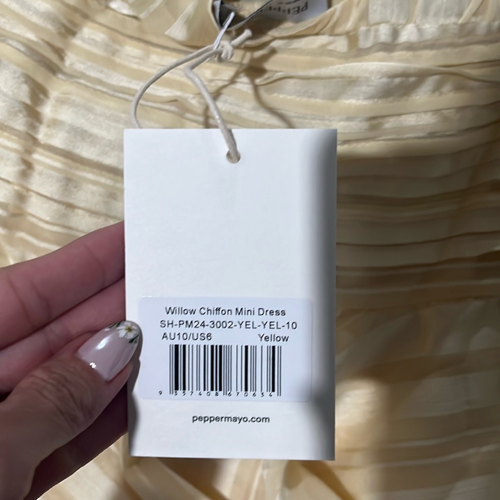 PepperMayo willow chiffon mini dress